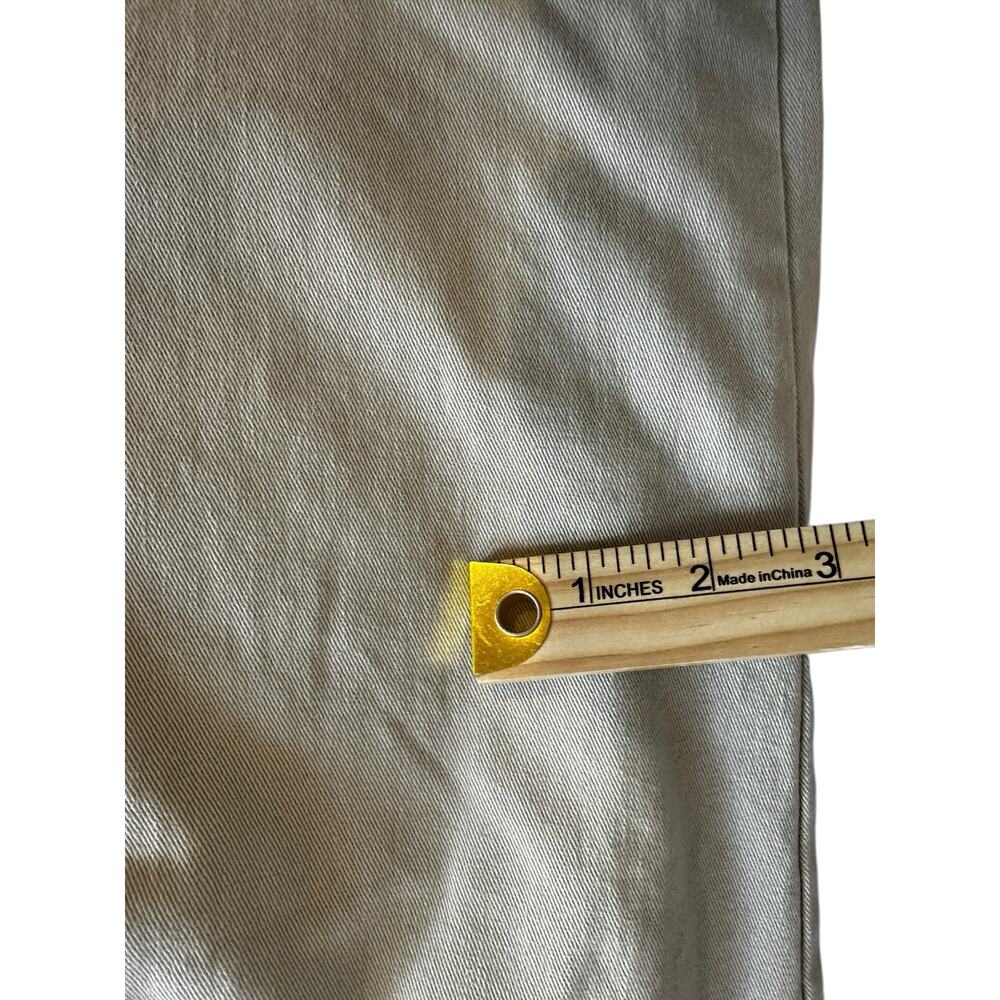Vintage L.L. Bean Flannel Lined Khaki Pants 33x33 Pleated Tan Gorpcore Cabincore - Picture 7 of 8